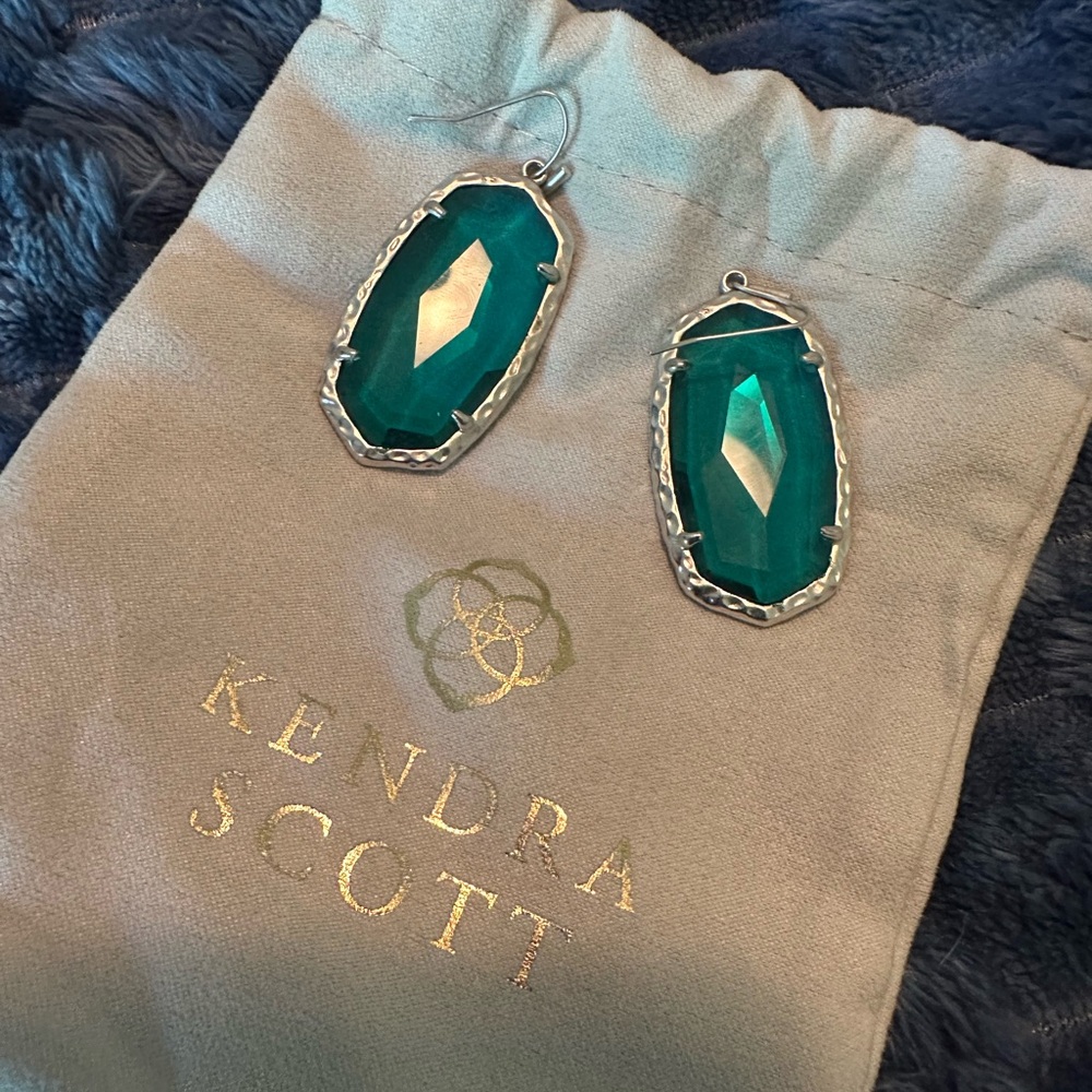 Kendra Scott Teal Drop Earrings